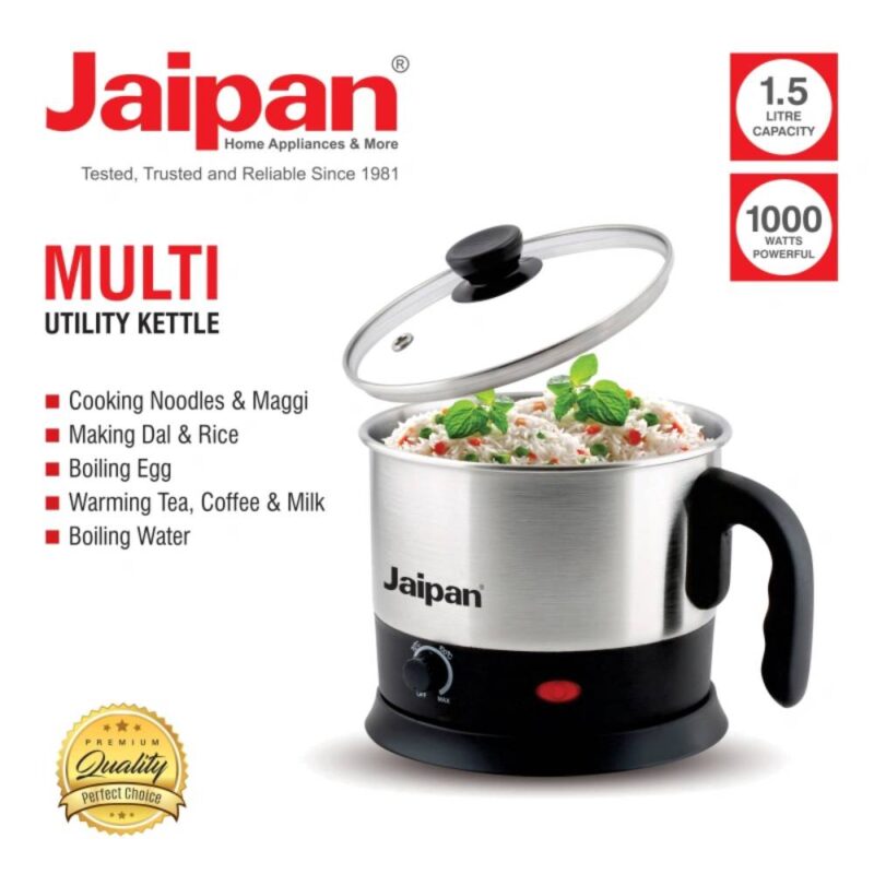 Jaipan Multi Utility Electric Kettle 1000W (1.5 LTR.) - Image 4