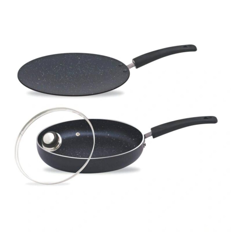 JAIPAN Non Stick 2PCS Gift Set Spatter Series – Black