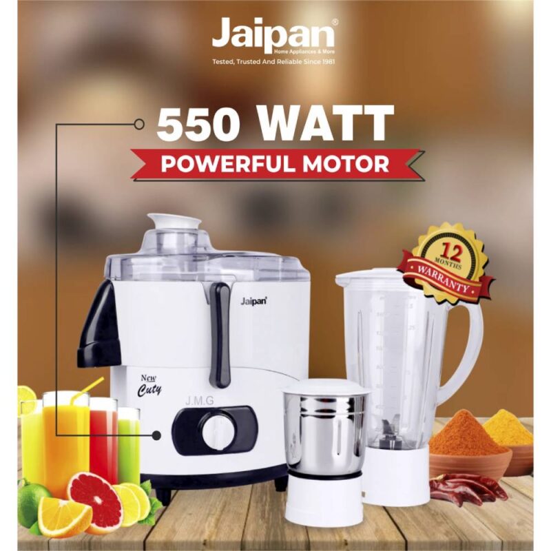 Jaipan 2 Jar Cuty Juicer Mixer Grinder - Image 2