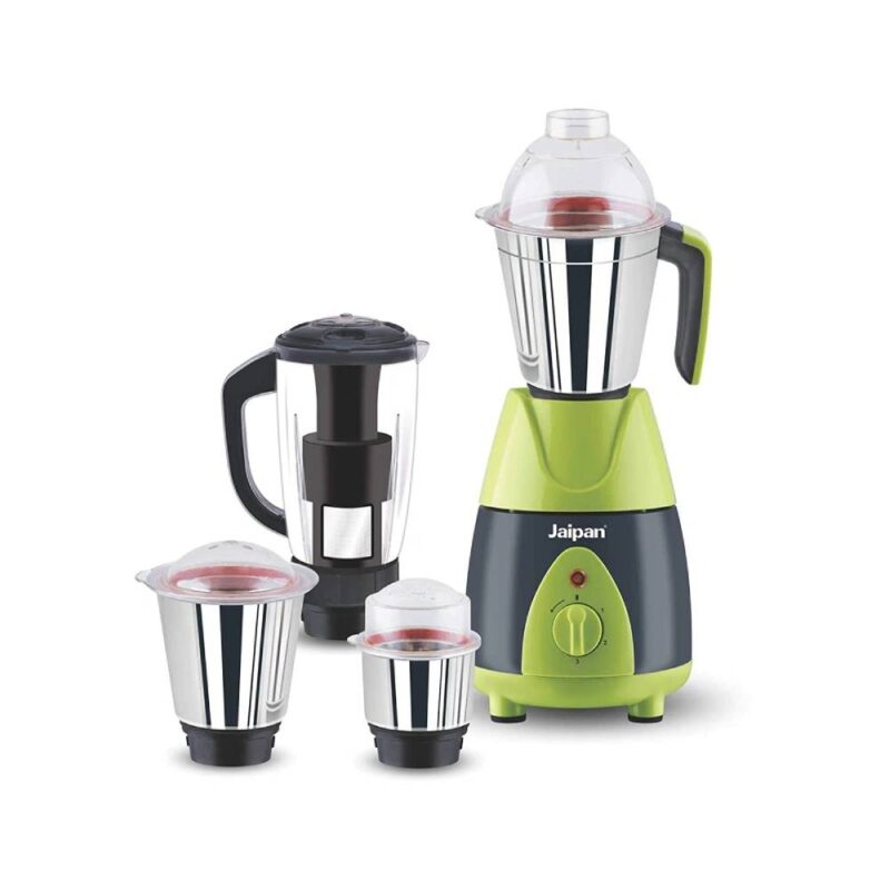 Jaipan Fruttica Mixer Grinder with 4 Jars (Green & Black) (750 Watts)