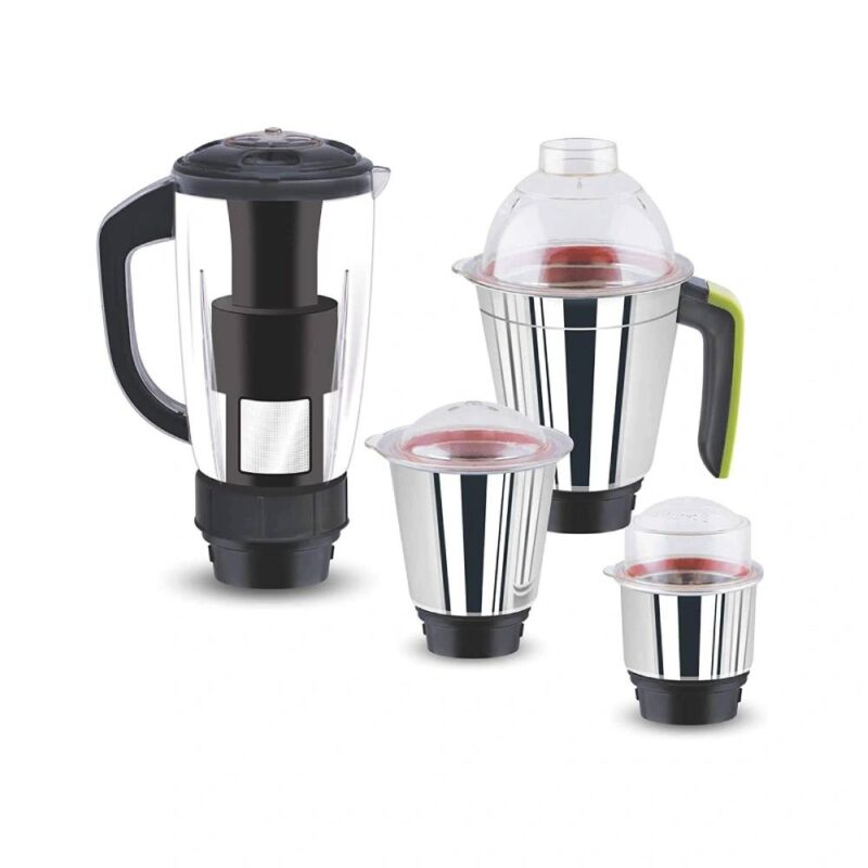 Jaipan Fruttica Mixer Grinder with 4 Jars (Green & Black) (750 Watts) - Image 2