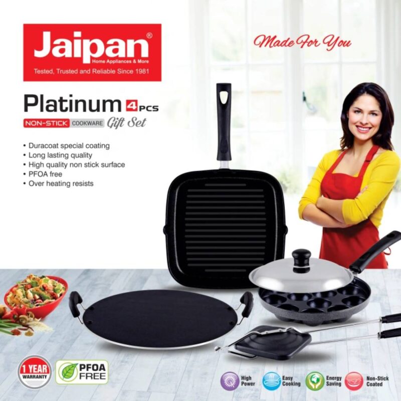 Jaipan Platinum Non-Stick 4pcs Gift Set - Image 4