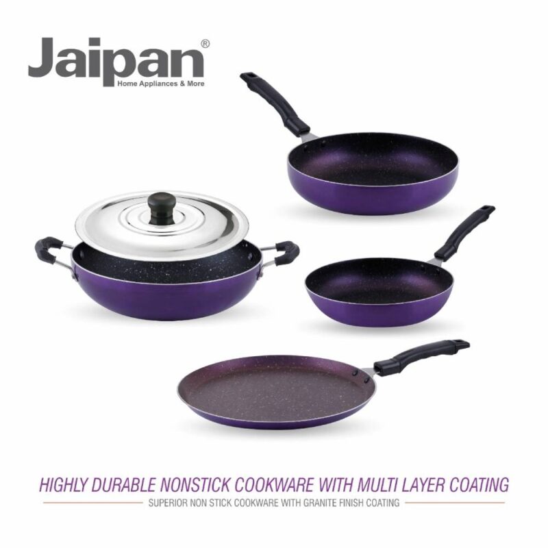 Jaipan Platinum Non-Stick 4pcs Gift Set (Purple) - Image 5